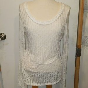 White Burnout Long Sleeve